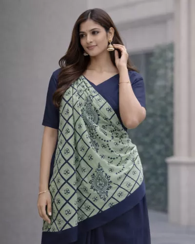 Elegant Cotton Saree with Embroidery